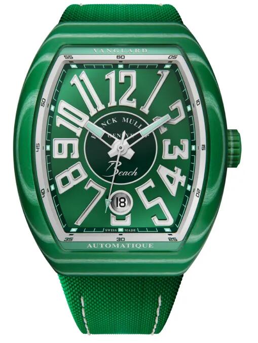 Review 2023 Franck Muller Vanguard Beach Replica Watch V 41 SC DT BEACH GFVRVE Green